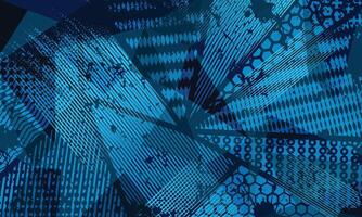 Abstract triangle pattern textured background with grunge brush strokes for jersey sublimation vector