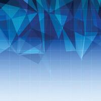 Abstract geometric triangle pattern blue gradient square background vector