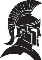 A spartan helmet with a spartan helmet on it vector