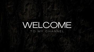 The words Welcome to My Chanel with animation and neon nuances, can be used for openings video
