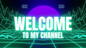 Welcome Handwritting Animated on white and black background. video