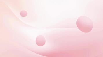 A pink background with circles and a white background video
