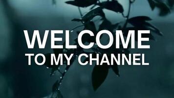 The words Welcome to My Chanel with animation and neon nuances, can be used for openings video