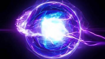 An Abstract Sphere with captivating Purple and Blue Effects, evoking creativity and innovation video