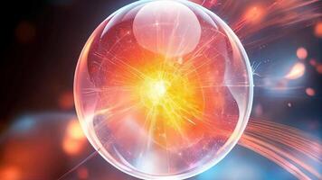 Glowing Sphere with Bright Core video