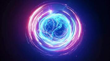 A Colorful and Abstract Representation of a Light Energy Sphere in vibrant hues and tones video