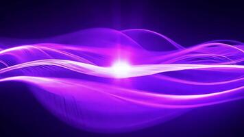 Stunningly Vibrant Purple Light Waves Abstract Background with Dynamic Visual Effects video