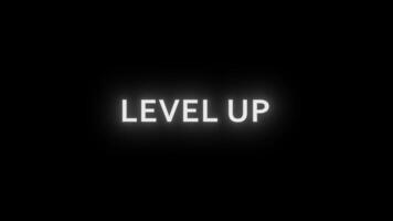 LEVEL UP Animation with Glitch Effect video