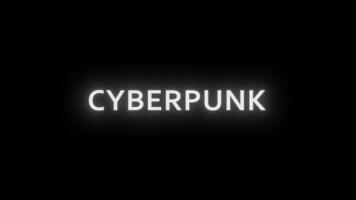 CYBERPUNK Animation with Glitch Effect video
