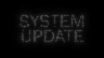 SYSTEM UPDATE glitch notification, video