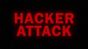 HACKER ATTACK Animation with Glitch Effect video