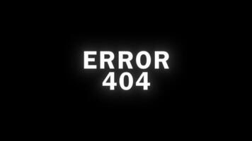 RROR 404 Glitch Animation for Web and Ads video