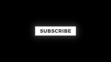 SUBSCRIBE Animation with Glitch Effect video