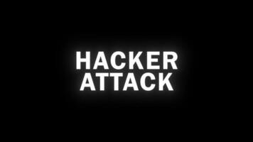 HACKER ATTACK Glitch Animation for Cybersecurity video