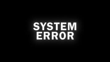 SYSTEM ERROR Glitch Animation for Digital Media video