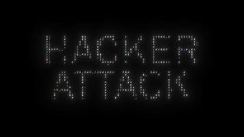 HACKER ATTACK glitch notification, video