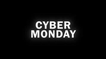 Cyber Monday Glitch Animation for Web Banners and Ads video