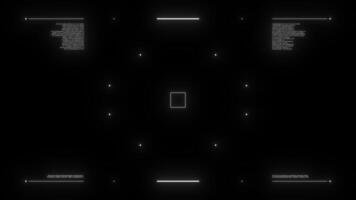 Futuristic HUD aim animation. Drone interface. Cyberpunk UI video