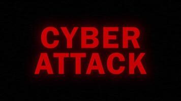 CYBER ATTACK Glitch Animation for Digital Ads video