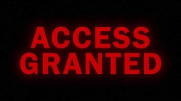 Access Granted Glitch Animation for Cybersecurity and Games video