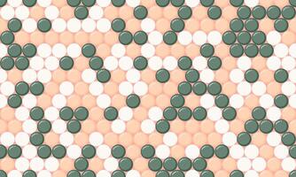 dotted pattern with colorful geometric circles. Perfect for textile, seamless wallpapers, and trendy abstract backgrounds for modern design. vector