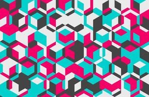 Abstract geometric design featuring seamless shapes and mosaic texture. Ideal for backgrounds, posters, and trendy textile prints with a modern flair. vector