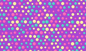 Seamless dotted pattern with colorful circles, ideal for textile fabrics, wallpaper, or abstract backgrounds. A trendy geometric design for creative decor. vector
