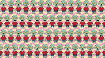 zombie, illustration for textures, designers, repeat, pattern, paper texture vector
