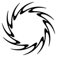 Spiral, swirl, twirl border frame illustration vector