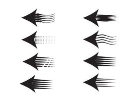 Unique Arrow Designs With Bold, Stylized Arrowhead Patterns with Sharp Geometric Design Showing Movement Made For Posters, Brochures and Web Designs vector