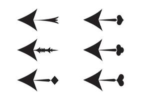 Unique Arrow Designs With Bold, Stylized Arrowhead Patterns with Sharp Geometric Shapes for Creative Visual Direction For Posters, Brochures, and Web Design vector