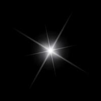 sparkle lights flashing lights, sunlight lens flare, glowing ray beams, sparkling starsicon on black background. vector