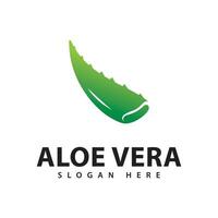 Aloe Vera Logo Design Template vector