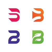 B letter Initial Logo design Template vector