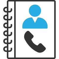 Contact Book which can easily modify or edit vector