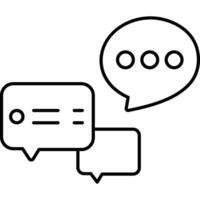 Chat illustration with isolated background vector