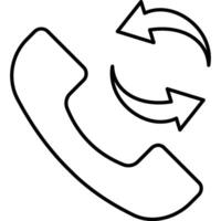 Call illustration with isolated background vector