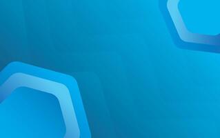 Blue minimalist background with hexagonal shapes vector