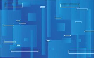 Abstract blue background with squares and lines vector