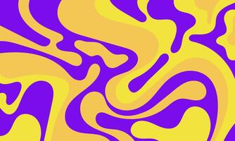 Fluid, liquid waves. Psychedelic groovy background. Abstract print illustration vector