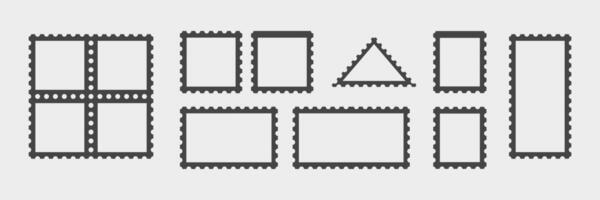 Post mark frames for letters illustration vector