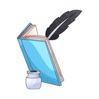 write with ink pen vector