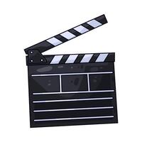 Illustration of movie clapper vector