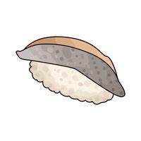 Illustration of unagi sushi vector