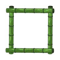 Illustration of bamboo frame vector