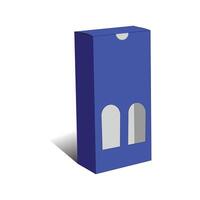 Auto lock Visuabale Box 3D template, file vector