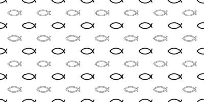 Christian Fish seamless pattern vector