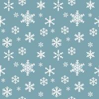 Seamless Christmas pattern with snowflakes background. New year illustration. Design for web, wrapping, wallpaper, print, cover textile fashion vector