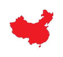 Map of China. China Map on white background. vector