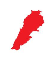 Map of Lebanon. Lebanon Map on white background. vector